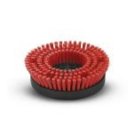 Disc brush complete red, srednja, rdeča, 220 mm